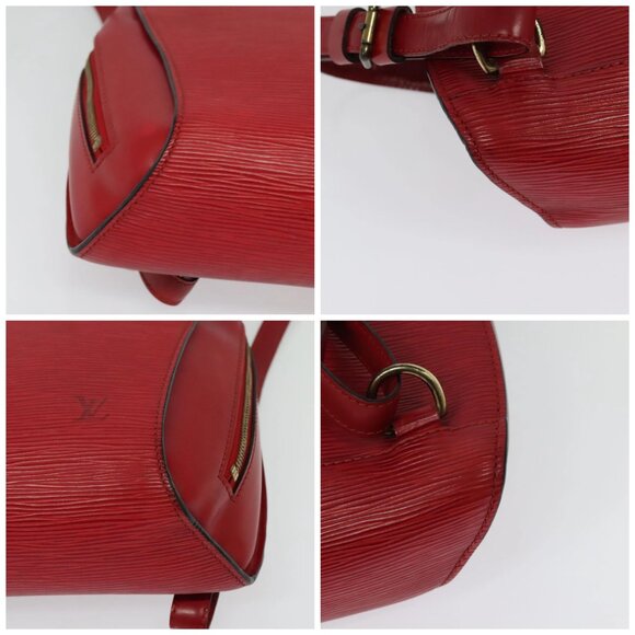 LOUIS VUITTON Epi Mabillon Backpack Castilian Red M52237 LV Auth 140708 - Picture 14 of 16